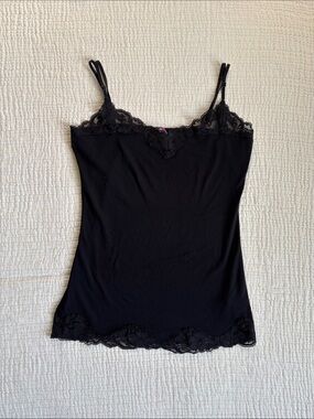Smart Set Black Lace Trim Camisole